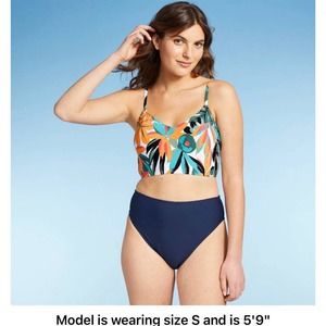 Women's High Leg Swim Bikini Briefs - Sea Angel L